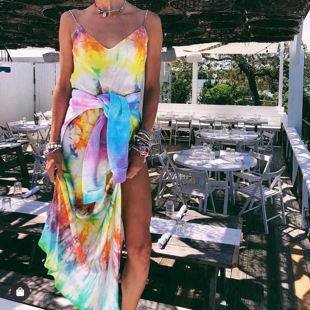 Dannijo Tie Dye Slip Dress